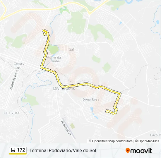 172 Bus Line Map