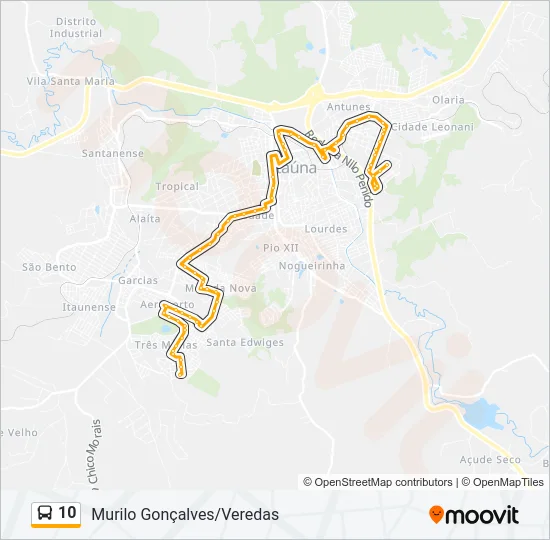 10 Bus Line Map