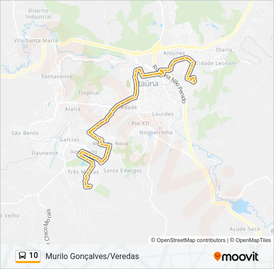 10 Bus Line Map