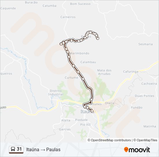 31 bus Line Map