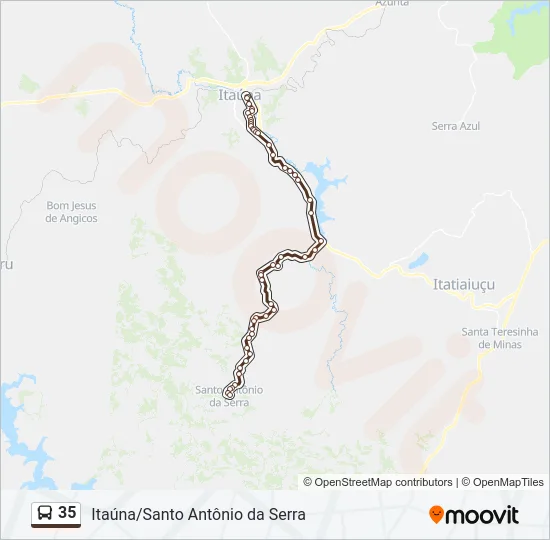 35 Bus Line Map