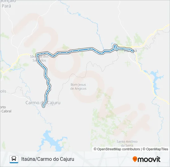 VIAÇÃO ITAÚNA 1141.1 Bus Line Map