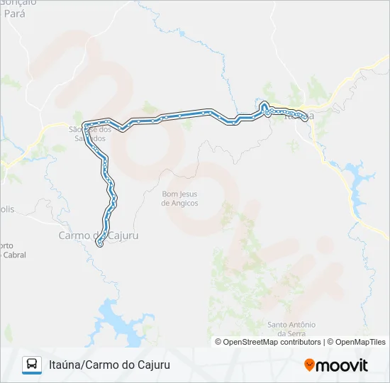 VIAÇÃO ITAÚNA 1141.1 Bus Line Map