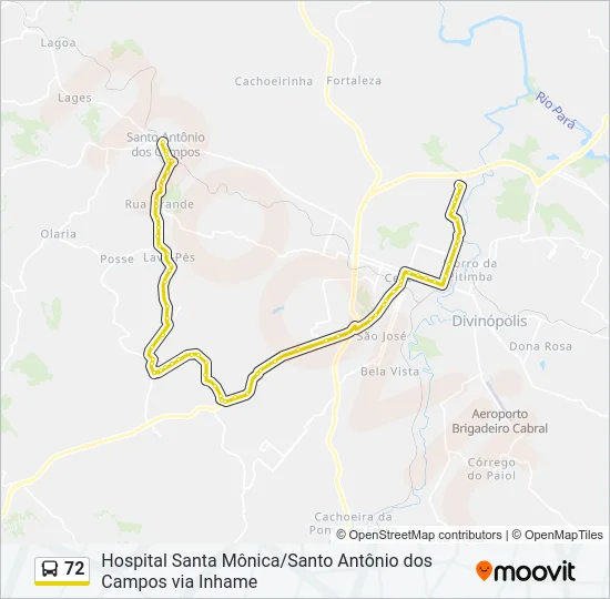 72 Bus Line Map