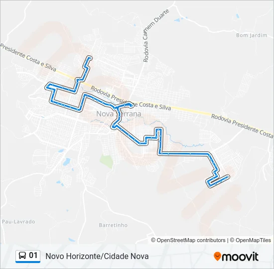 01 Bus Line Map