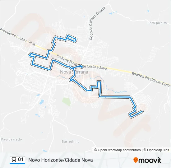 01 Bus Line Map