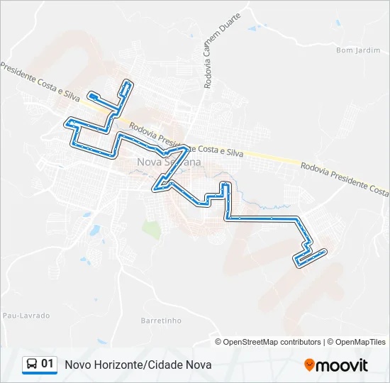 01 Bus Line Map