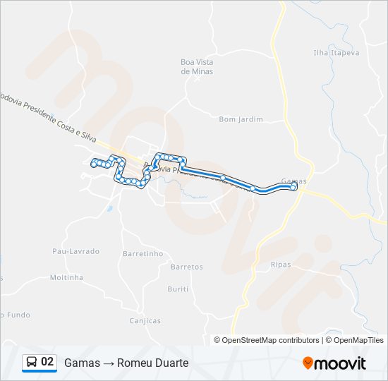 02 bus Line Map