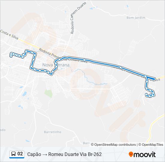 02 bus Line Map