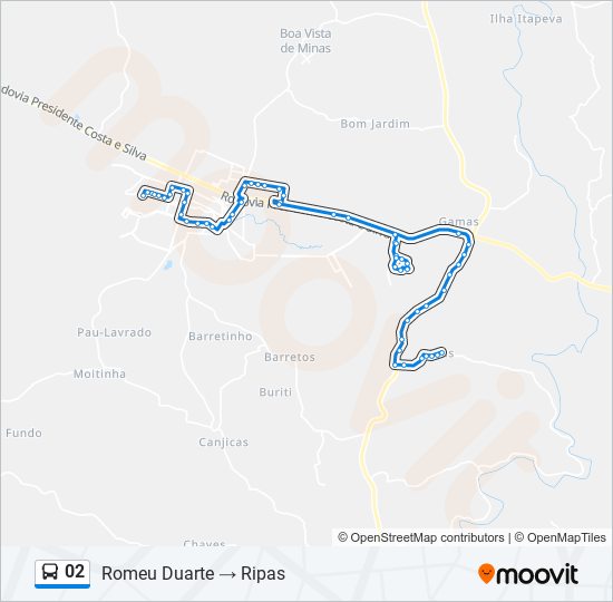 02 bus Line Map