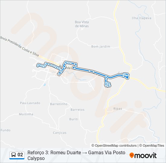 02 bus Line Map