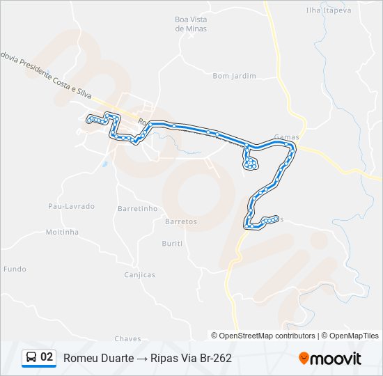 02 bus Line Map