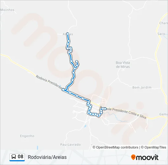 08 Bus Line Map