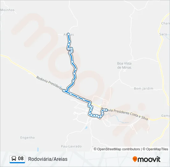 08 Bus Line Map