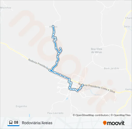 08 Bus Line Map
