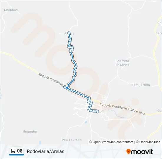 08 Bus Line Map