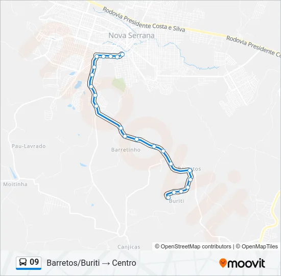 09 Bus Line Map