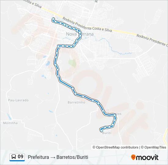 09 Bus Line Map