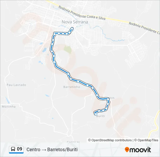 09 Bus Line Map