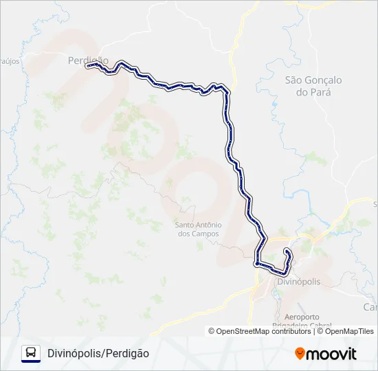 SÃO CRISTÓVÃO 3603 Bus Line Map