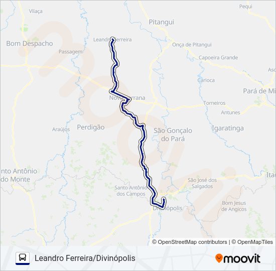 Mapa da linha SÃO CRISTÓVÃO 4679 de ônibus