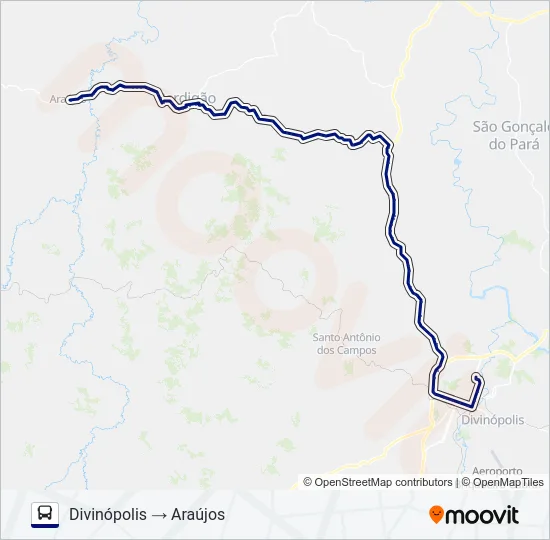 SÃO CRISTÓVÃO 3795.1 Bus Line Map