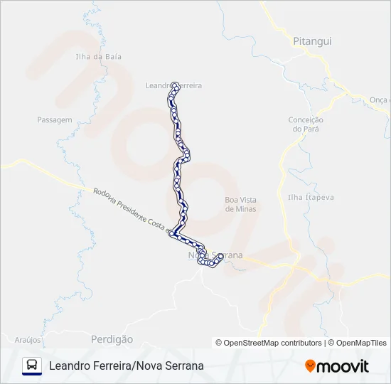 SÃO CRISTÓVÃO 3954.3 Bus Line Map
