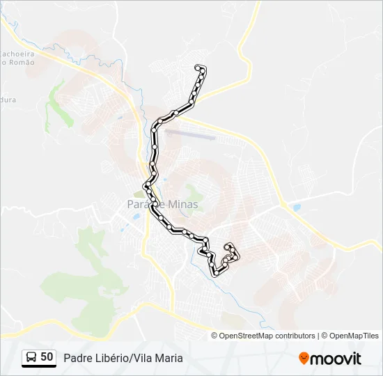 50 Bus Line Map