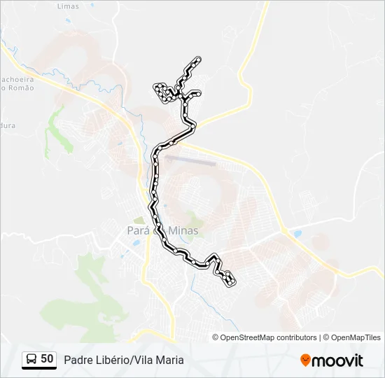 50 Bus Line Map