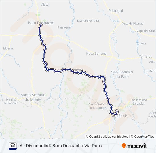 Mapa da linha SÃO CRISTÓVÃO 3795 de ônibus
