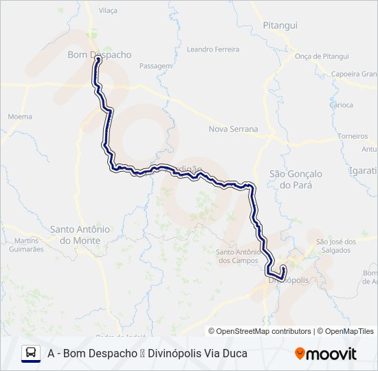 Mapa da linha SÃO CRISTÓVÃO 3795 de ônibus