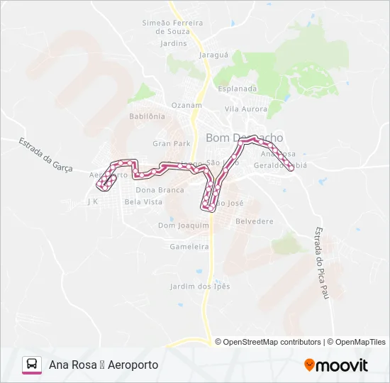 ANA ROSA Bus Line Map
