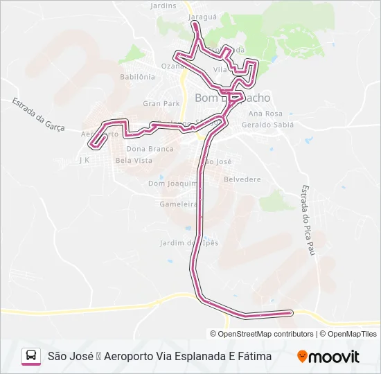 SÃO JOSÉ Bus Line Map
