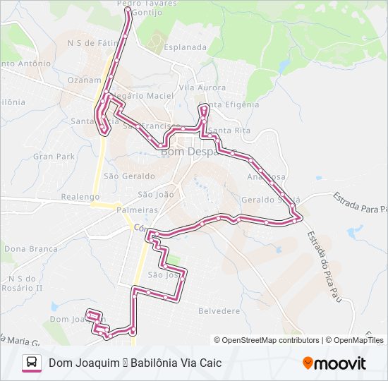 Mapa de DOM JOAQUIM de autobús