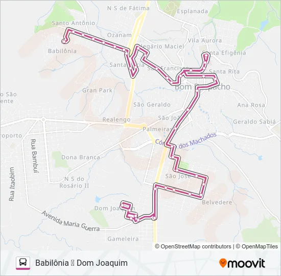 DOM JOAQUIM Bus Line Map