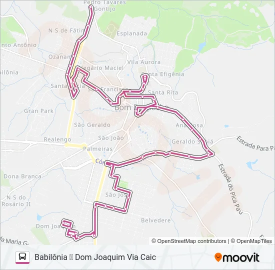 DOM JOAQUIM Bus Line Map