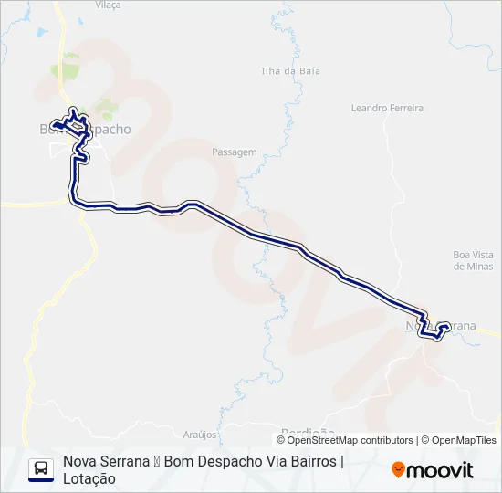 SÃO CRISTÓVÃO 3954.2 Bus Line Map