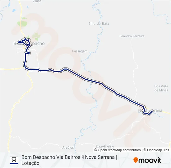 SÃO CRISTÓVÃO 3954.2 Bus Line Map