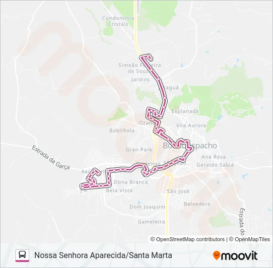NOSSA SENHORA APARECIDA Bus Line Map
