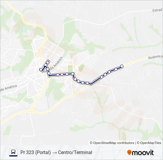012 PR 232 (PORTAL) Bus Line Map