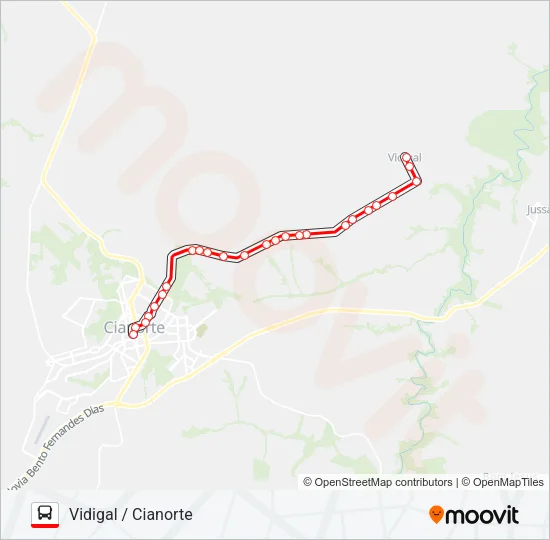 009 VIDIGAL / CIANORTE Bus Line Map