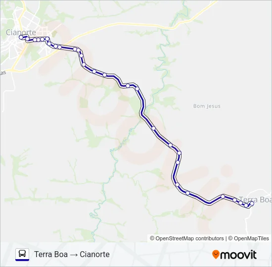 1121-440 CIANORTE / TERRA BOA Bus Line Map