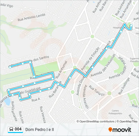 004 Bus Line Map