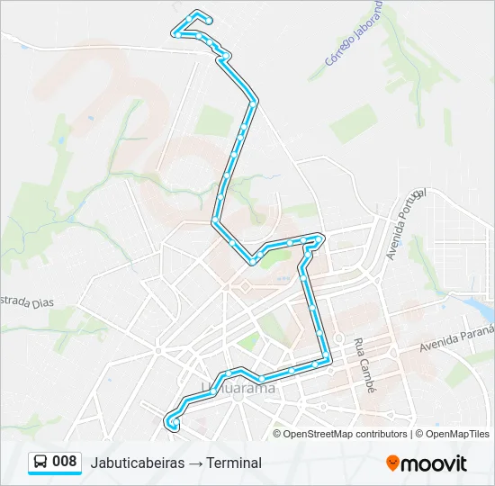 008 Bus Line Map