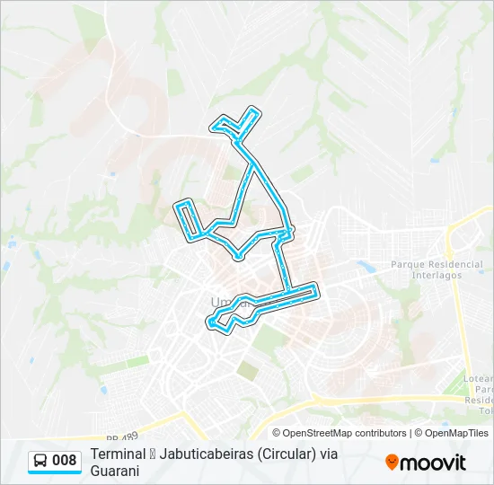 008 Bus Line Map