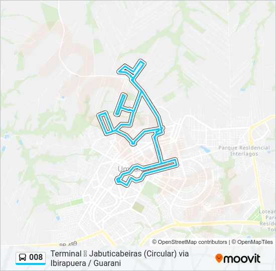 008 Bus Line Map