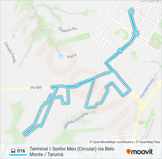 016 Bus Line Map
