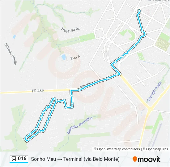 016 Bus Line Map