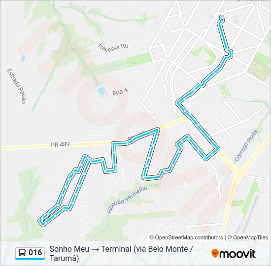 016 Bus Line Map