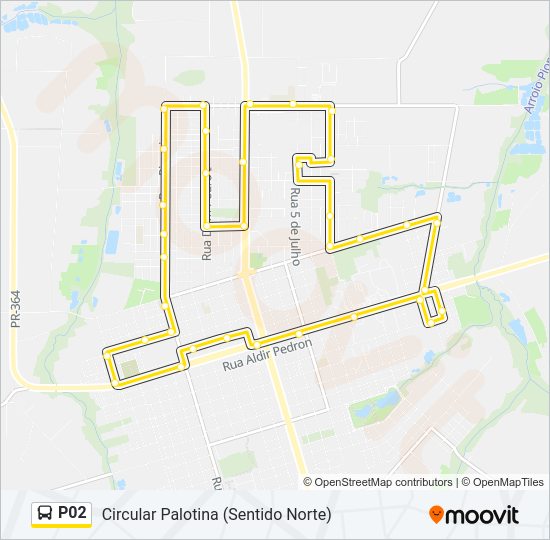 P02 Bus Line Map
